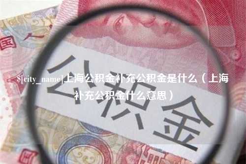 鹤岗上海公积金补充公积金是什么（上海补充公积金什么意思）